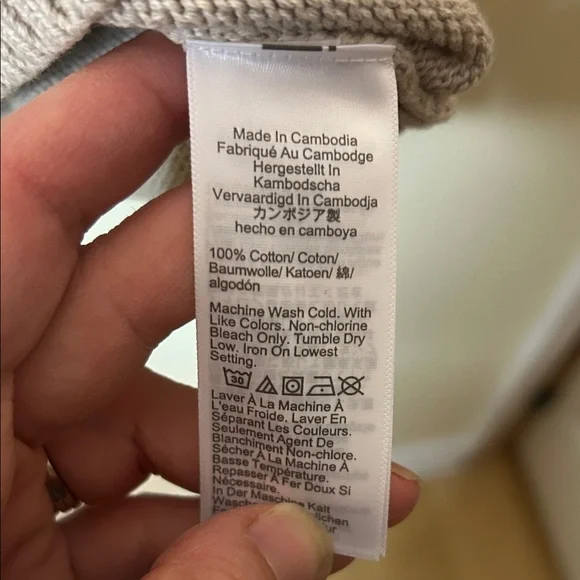 J. Crew Men's Heritage Cotton Crewneck Tan Sweater Size M - Picture 3 of 8